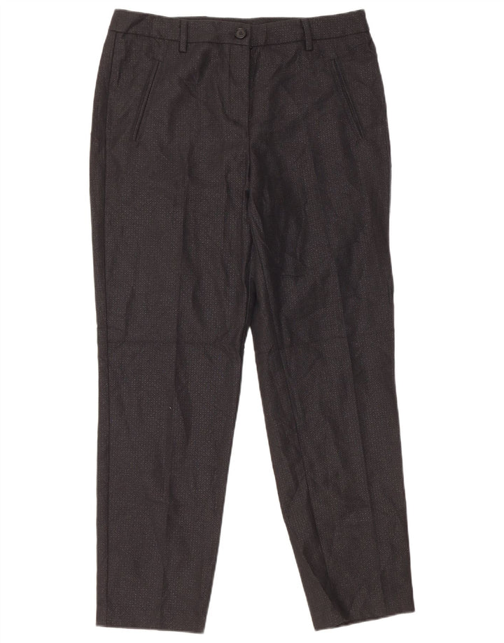 Benetton Γυναικείο παντελόνι Chino UK 12 Medium W32 L27 Μαύρο Πολυεστέρας