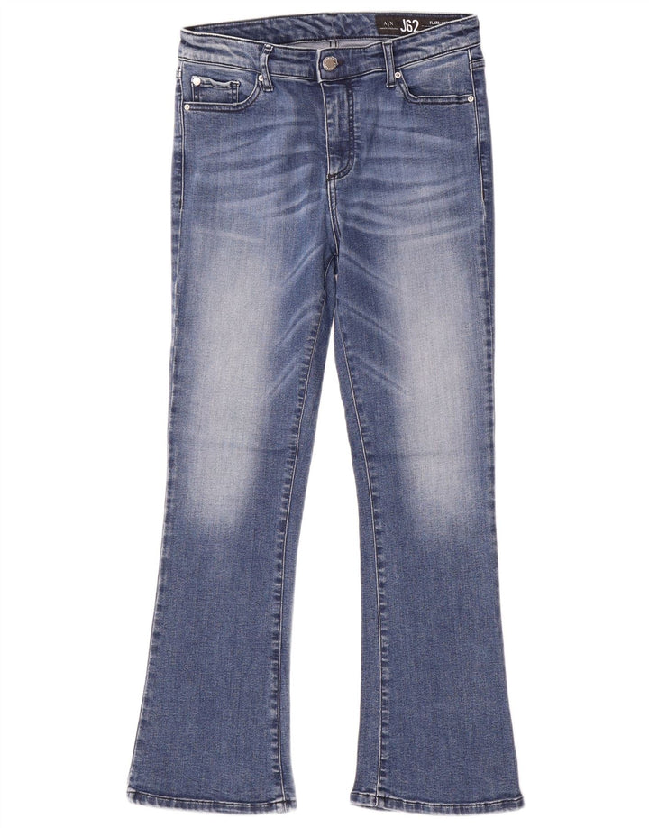 Armani Exchange Γυναικείο Τζιν Capri Flared W30 L27 Μπλε βαμβακερό