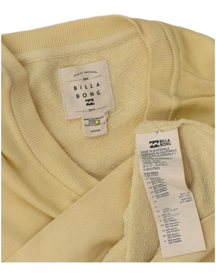 Ανδρικό γραφικό φούτερ Billabong Jumper Μικρό κίτρινο βαμβακερό