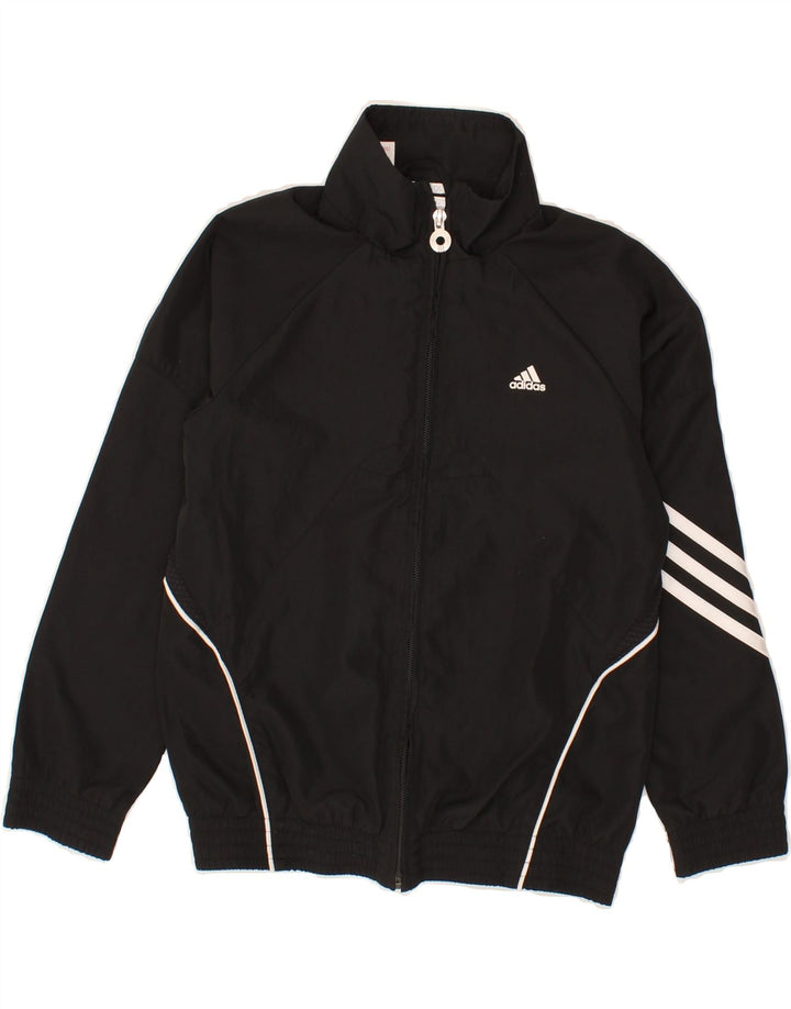 ADIDAS Boys Climacool Tracksuit Top Jacket 7-8 Years Black Polyester Vintage Adidas and Second-Hand Adidas from Messina Hembry 