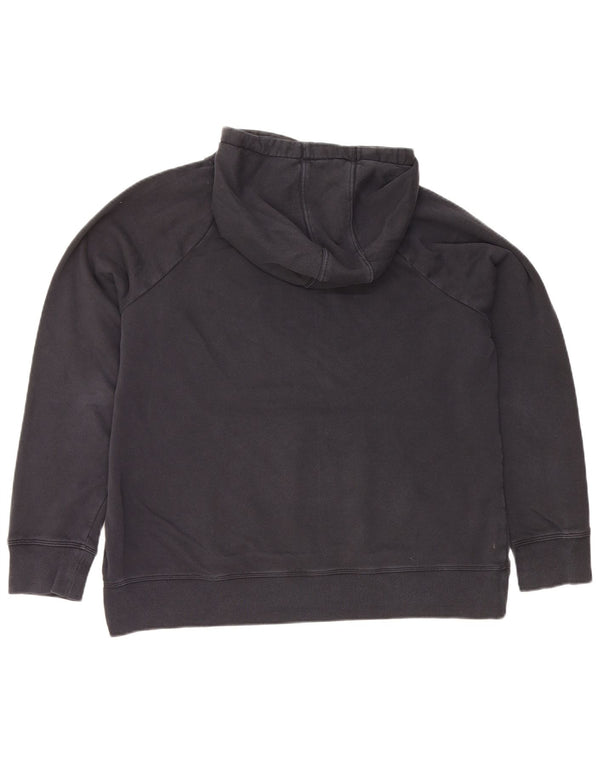Under Armour Γυναικείο Γραφικό Hoodie Jumper UK 16 Large Navy Blue Cotton