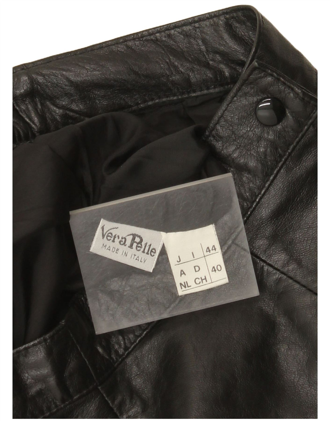 Vintage Γυναικεία Μίνι Δερμάτινη Φούστα IT 44 Medium W26 Μαύρη Δερμάτινη