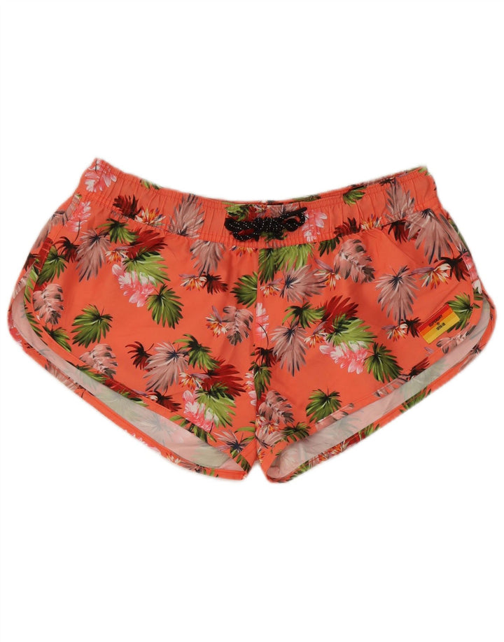 Superdry γυναικείο σορτς κολύμβησης UK 12 Medium Pink Floral Polyester
