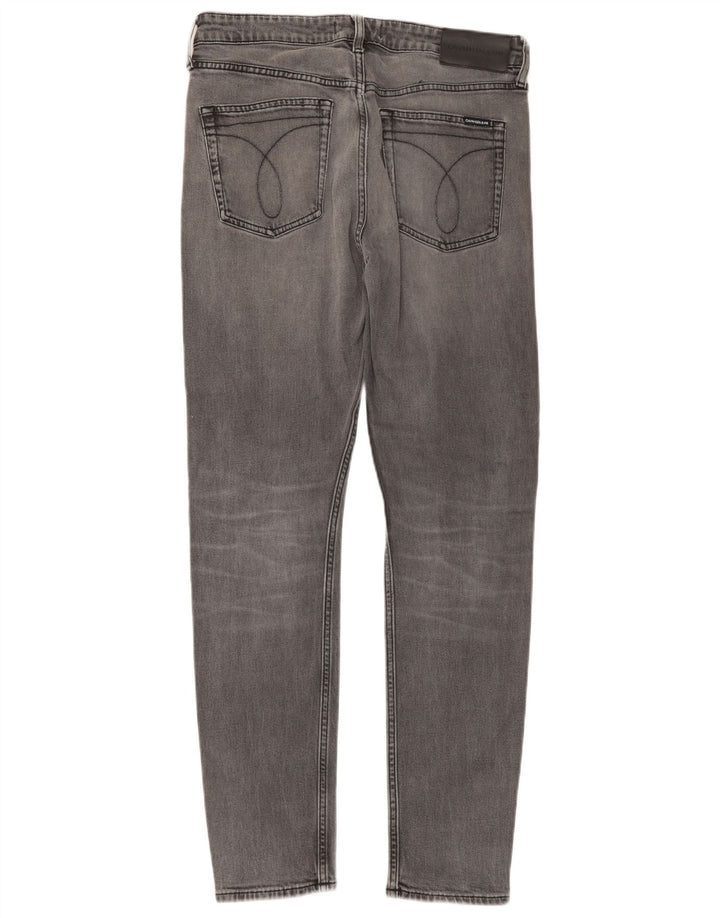Calvin Klein Ανδρικό Slim Jeans W33 L32 Γκρι βαμβακερό