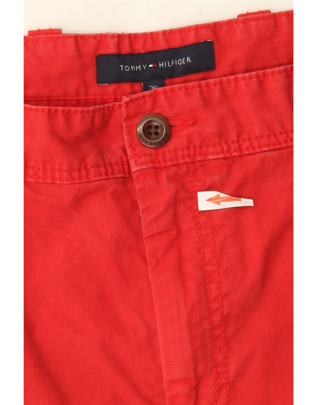Ανδρικό σορτς Cargo TOMMY HILFIGER W36 μεγάλο κόκκινο βαμβακερό