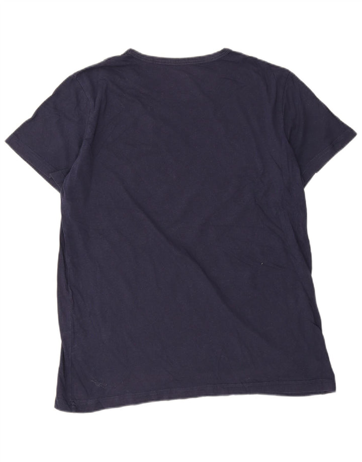 Ανδρικό T-Shirt Lyle & Scott Top Large Navy Blue από βαμβάκι