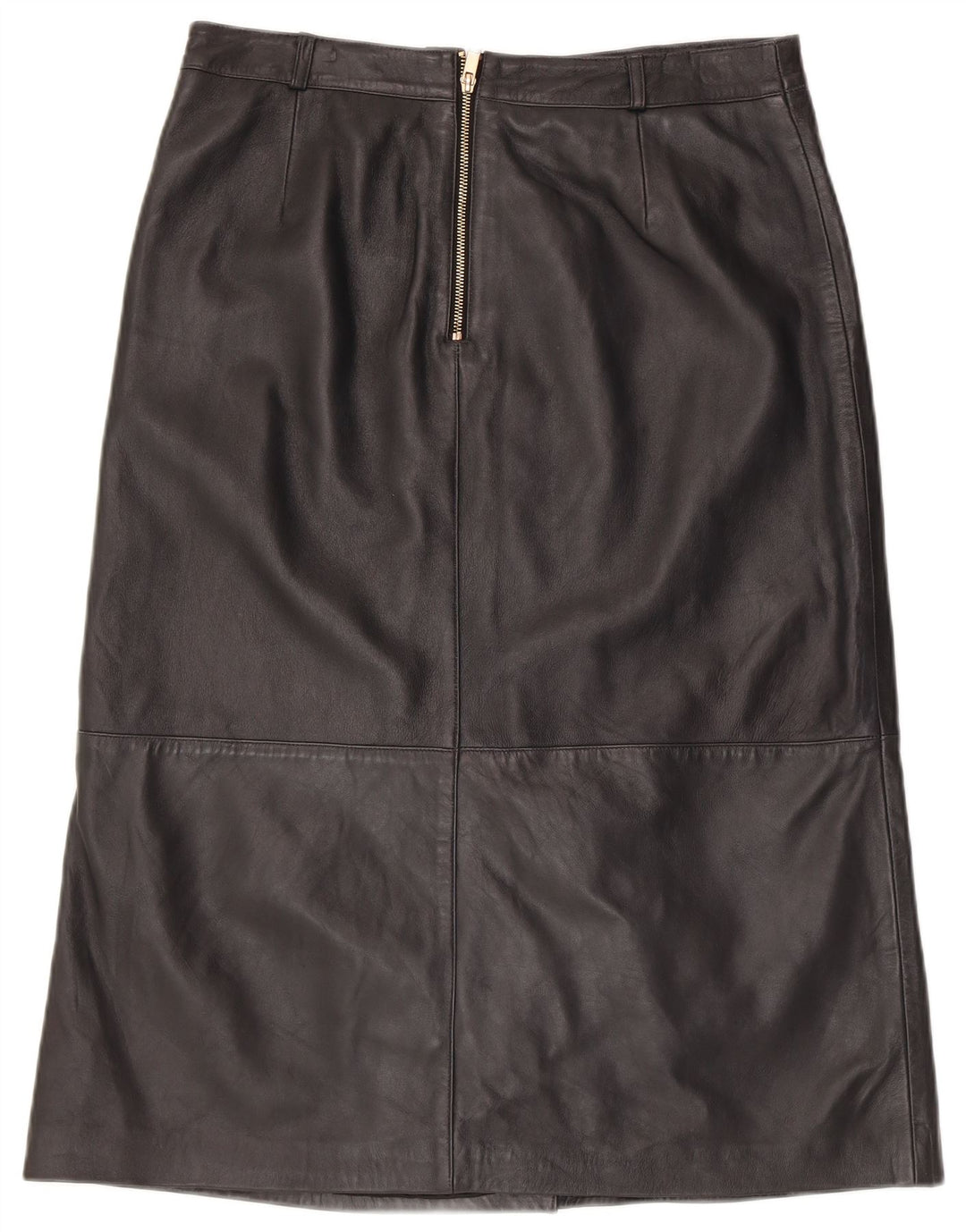 Γυναικεία δερμάτινη φούστα MINT VELVET UK 14 Large W34 Μαύρο δέρμα