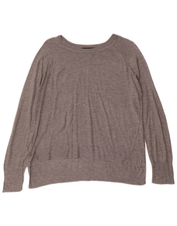 Zara Γυναικείο πουλόβερ με λαιμόκαυστο UK 14 Medium Grey