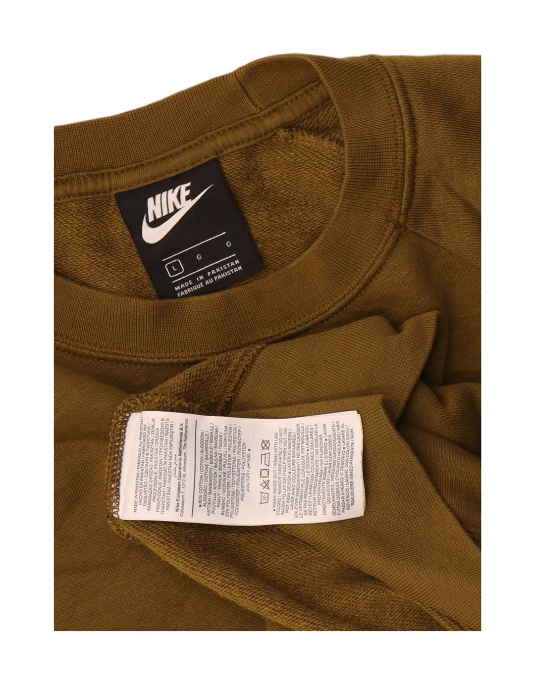Ανδρικό φούτερ Nike Jumper με μεγάλο χακί βαμβακερό