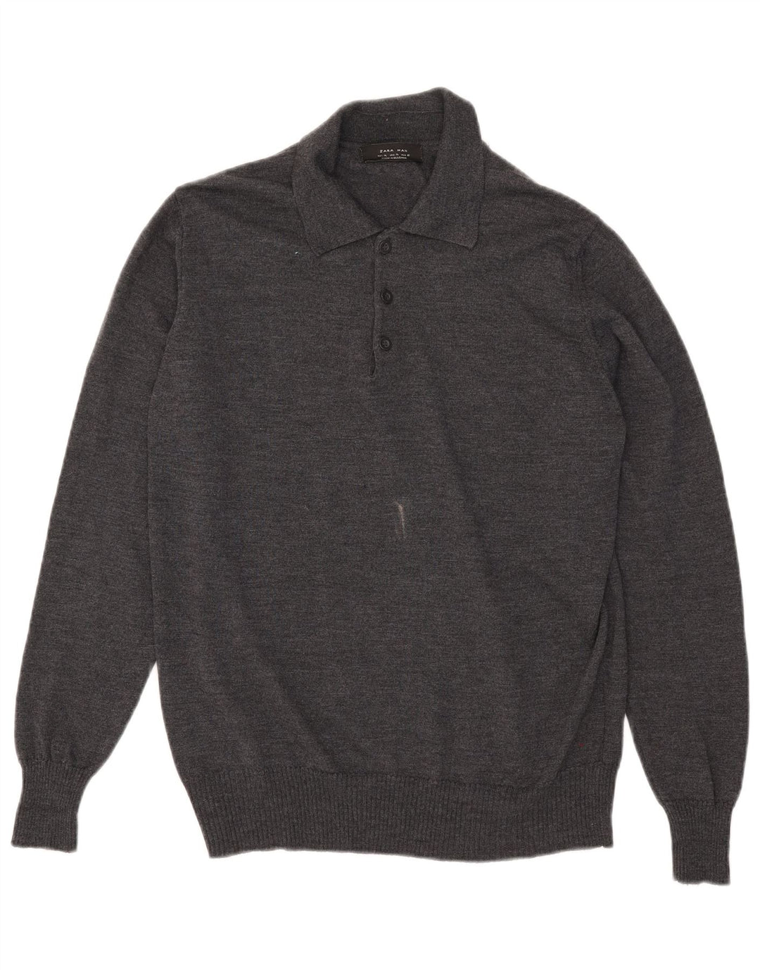 Zara Ανδρικό πουλόβερ Polo Neck Jumper XL Γκρι