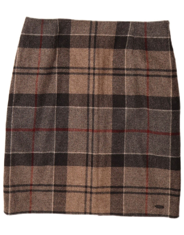 Barbour Γυναικεία ίσια φούστα UK 14 Large W32 Brown Check