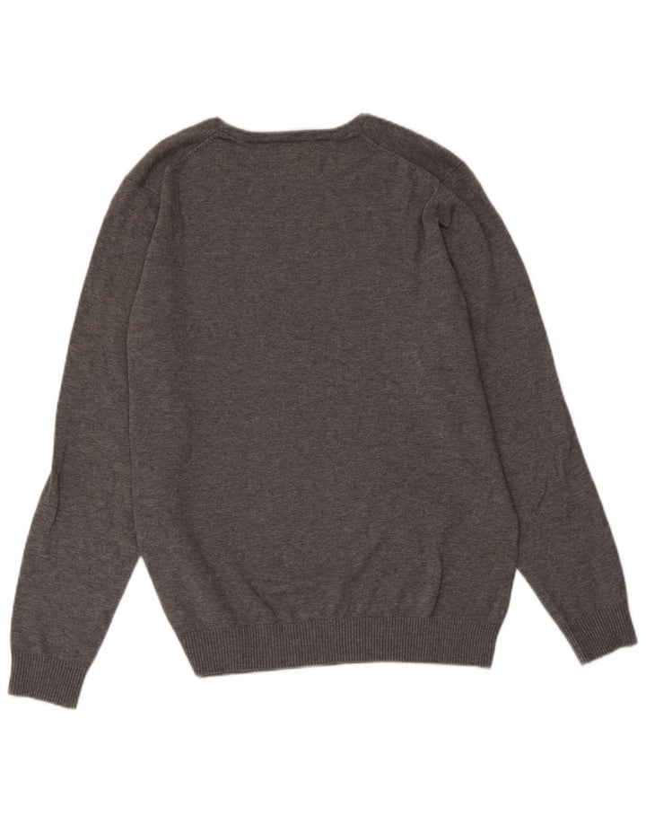 JACK & JONES Ανδρικό πουλόβερ με λαιμόκοψη, μεσαίο βαμβακερό