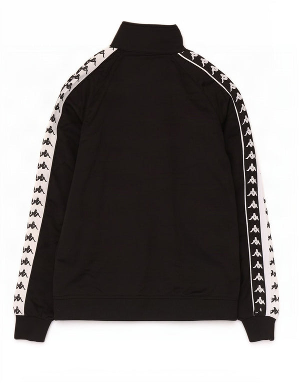 Ανδρική φόρμα φόρμας Kappa Top Jacket μεσαίου μαύρου χρώματος πολυεστέρας