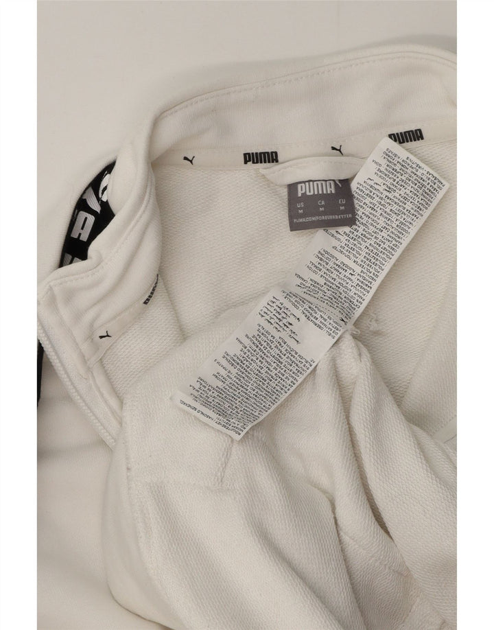 Γυναικεία αθλητική φόρμα γραφικών Puma Top Jacket UK 14 Medium White Colourblock