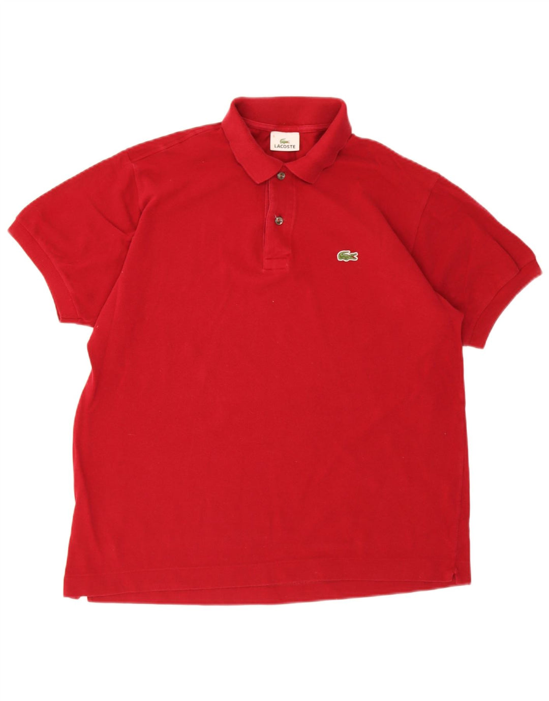 Ανδρικό πουκάμισο πόλο Lacoste, μέγεθος 5, μεγάλο κόκκινο βαμβακερό