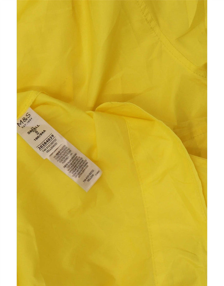 Marks & Spencer Γυναικείο Αδιάβροχο με κουκούλα UK 10 Small Yellow Polyester