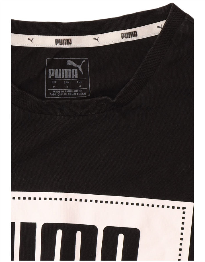 Ανδρικό γραφικό T-Shirt PUMA Top Medium Μαύρο