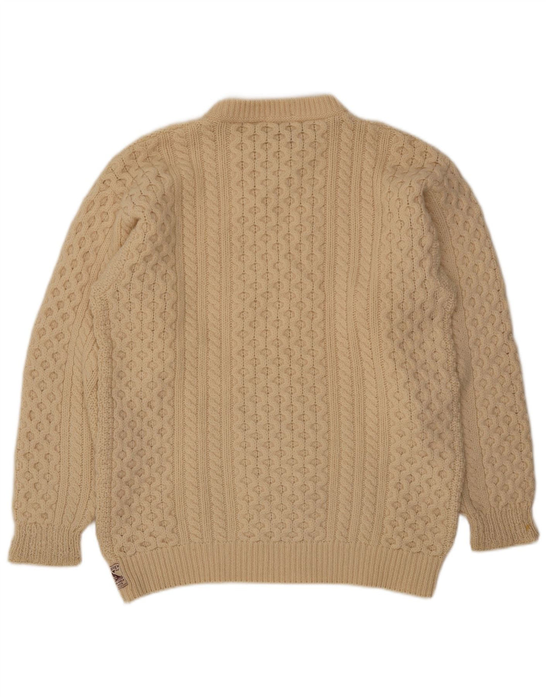 REPLAY Ανδρικό πουλόβερ με λαιμόκοψη XL Off White Wool