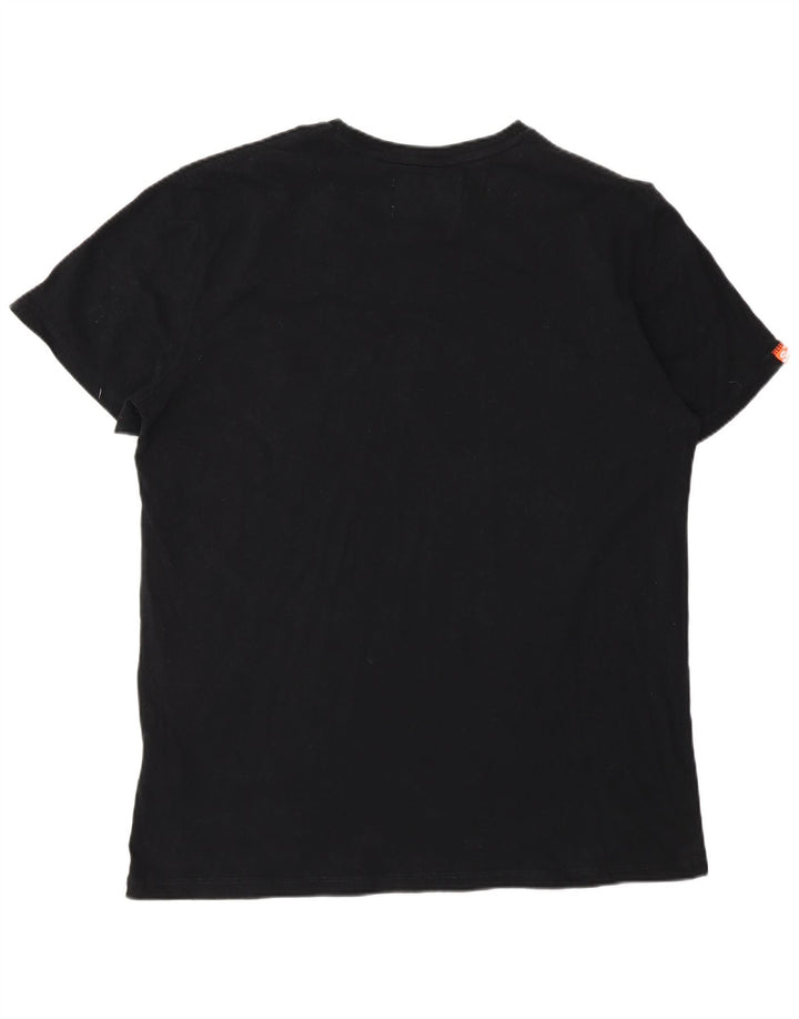 Superdry Ανδρικό T-Shirt Top 3XL Μαύρο βαμβακερό