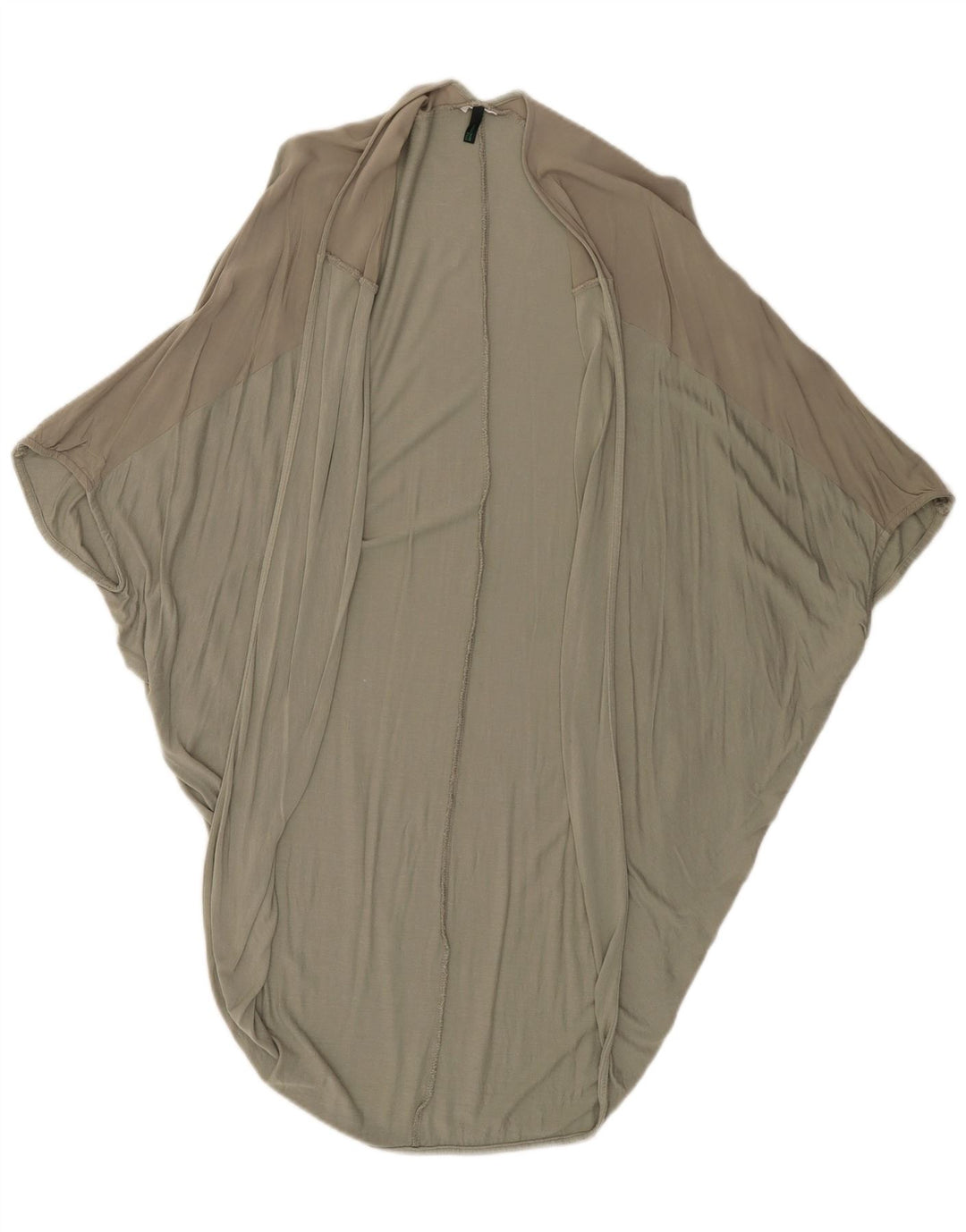 BENETTON Γυναικεία ζακέτα Poncho Top One Size Khaki Colourblock