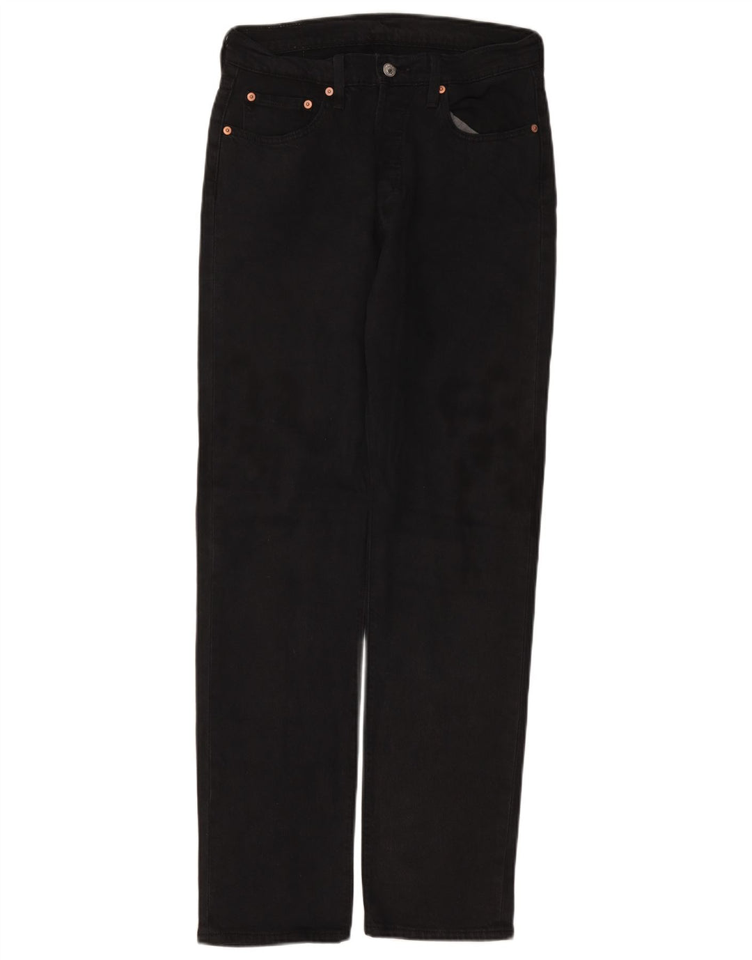 LEVI'S Ανδρικό τζιν 501 ίσιο W29 L32 Μαύρο βαμβακερό