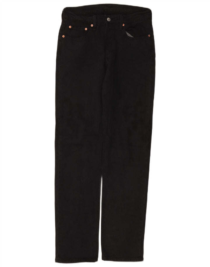 LEVI'S Ανδρικό τζιν 501 ίσιο W29 L32 Μαύρο βαμβακερό