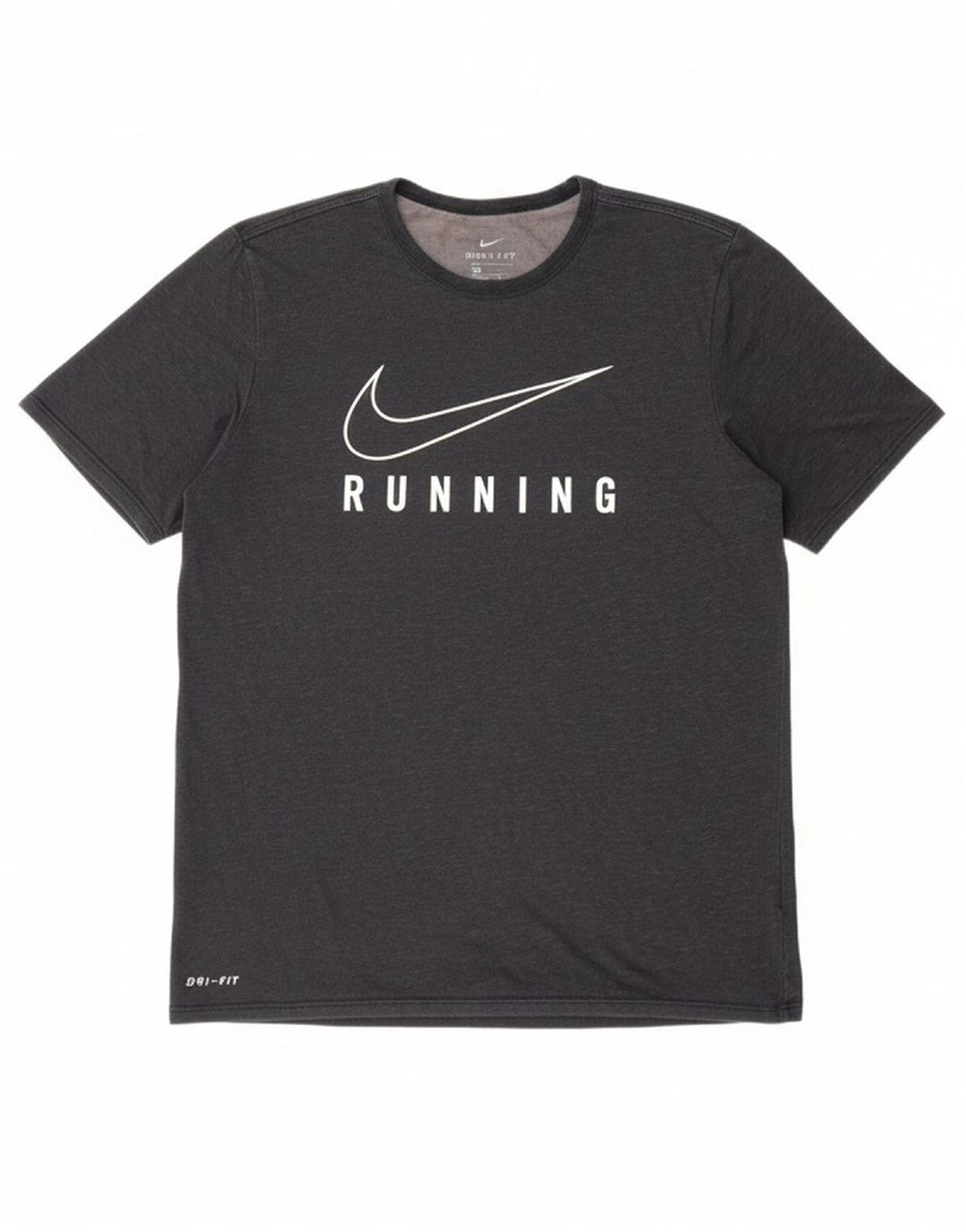 NIKE Mens Dri Fit Graphic T-Shirt Top Medium Grey