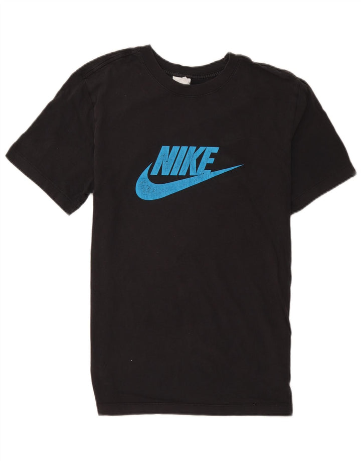 Ανδρικό γραφικό μπλουζάκι Nike, μικρό μαύρο βαμβακερό