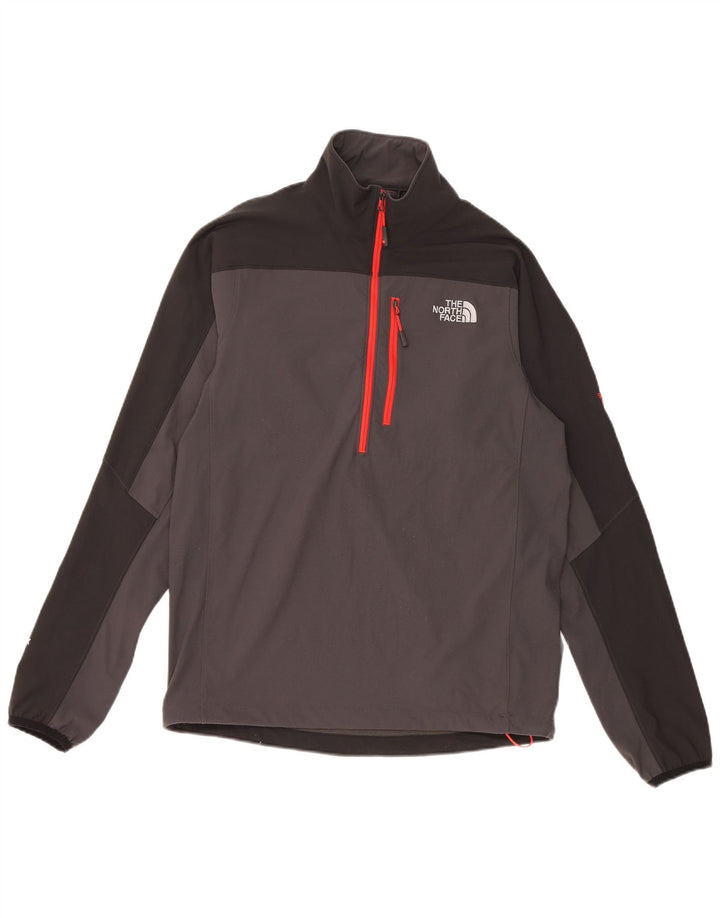 Ανδρική φόρμα πουλόβερ με φερμουάρ North Face Top Small Grey Colourblock