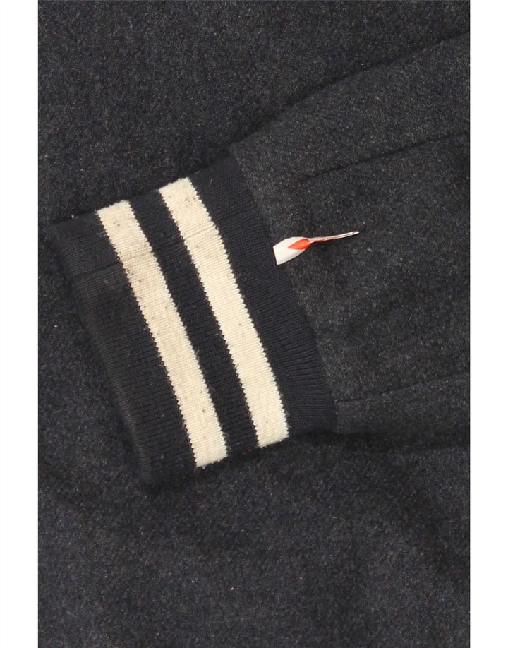 Superdry Γυναικείο Μπουφάν Varsity UK 16 Large Navy Blue Wool