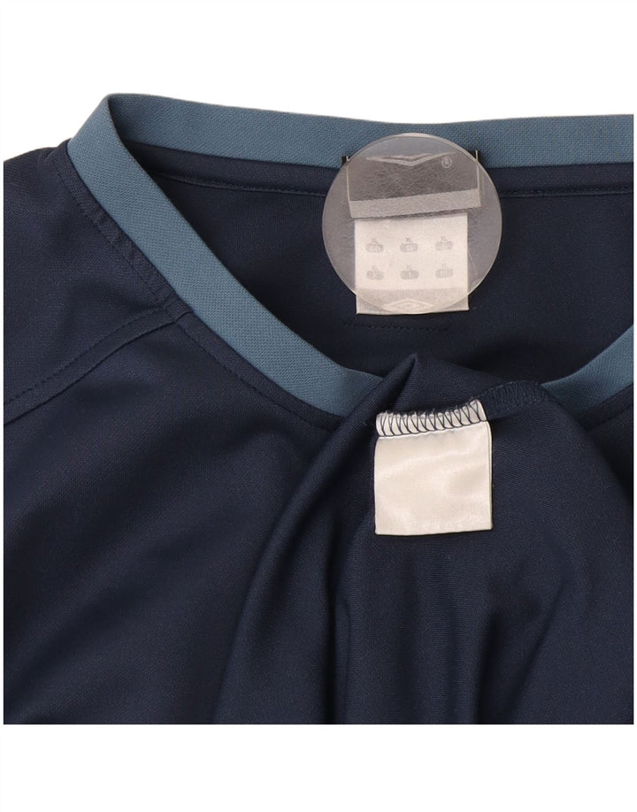 Ανδρικό γραφικό T-Shirt Umbro Top XL Navy Blue Colorblock Πολυεστέρας