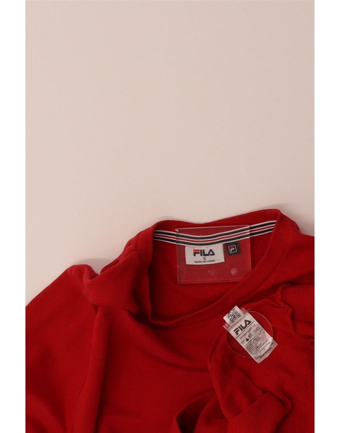 FILA Mens Sweatshirt Jumper Small Red Cotton
