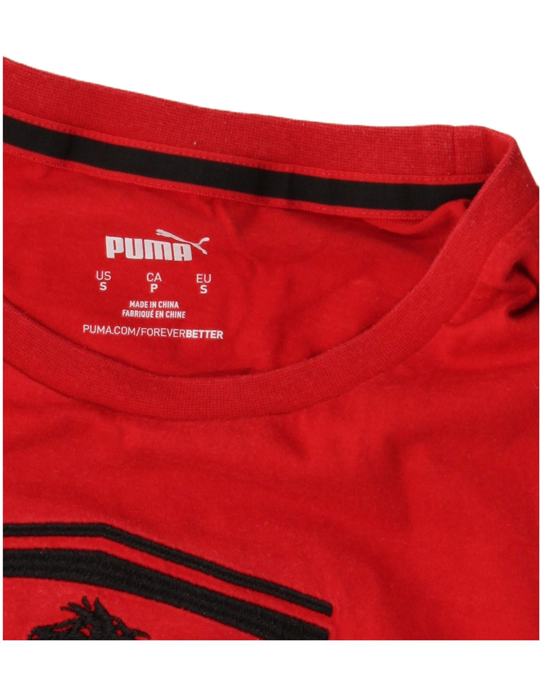 Ανδρικό T-Shirt PUMA Ferrari Graphic Top Small Red