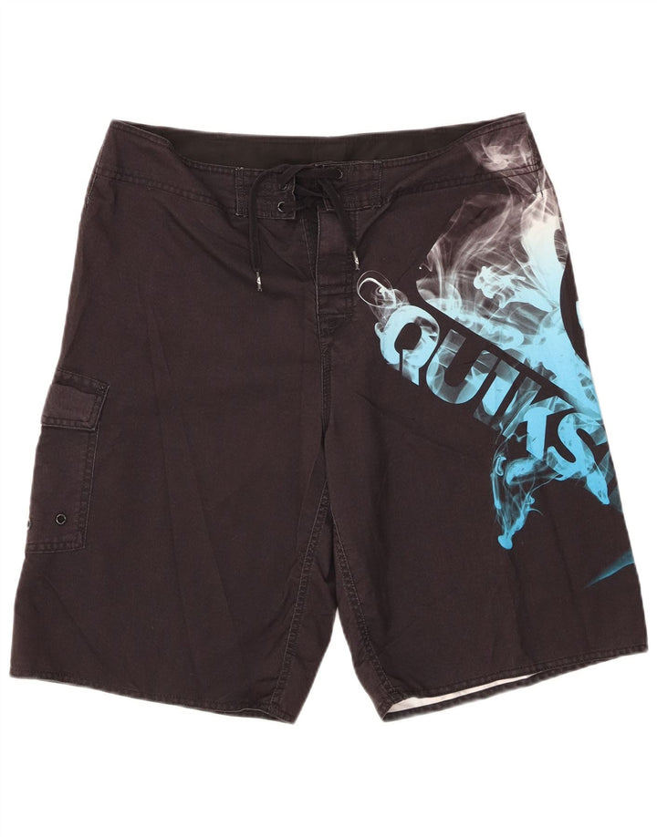Ανδρικό σορτς κολύμβησης Quiksilver Graphic Cargo μεγάλο μαύρο πολυεστέρα