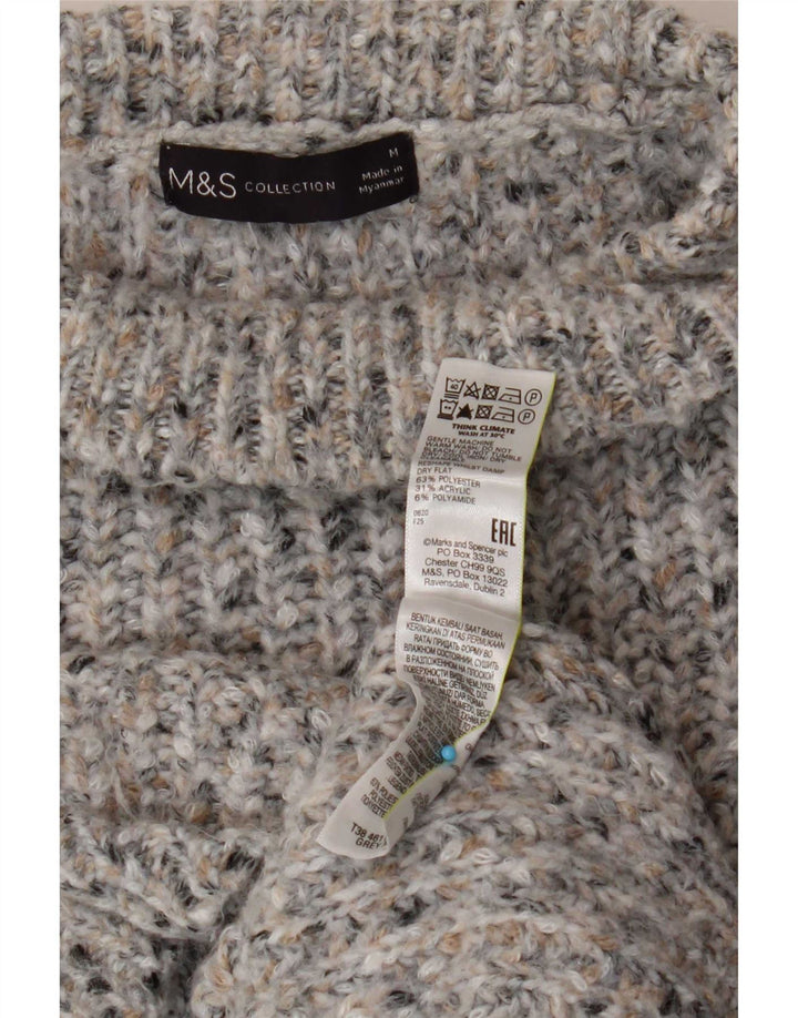 Marks & Spencer Ανδρικό πουλόβερ με λαιμόκοψη χελώνας UK 14 Medium Grey Flecked