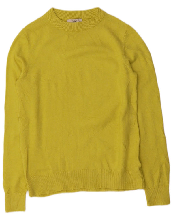 Marks & Spencer Γυναικείο πουλόβερ με λαιμόκαυστο UK 10 Small Yellow