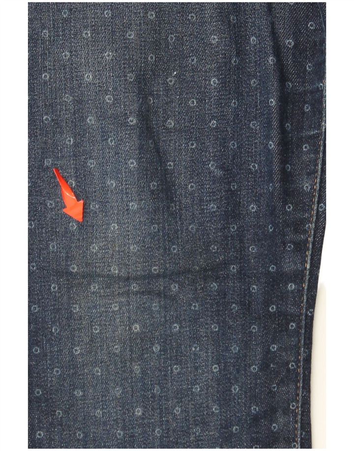 Γυναικείο καθημερινό παντελόνι TOMMY HILFIGER US 8 Medium W30 L30 με μπλε στίγματα