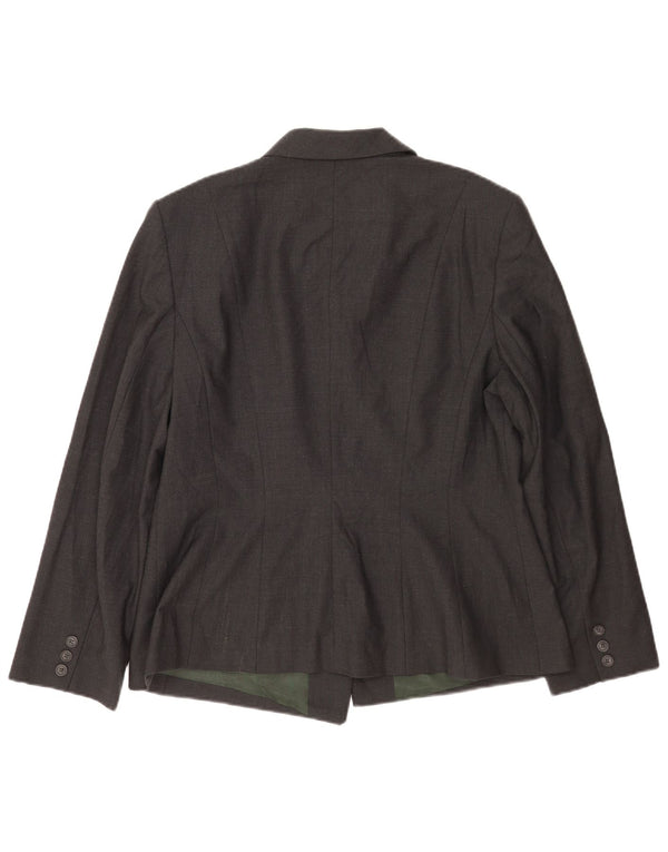 Laura Ashley Γυναικείο σακάκι 5 κουμπιών UK 18 XL γκρι μαλλί