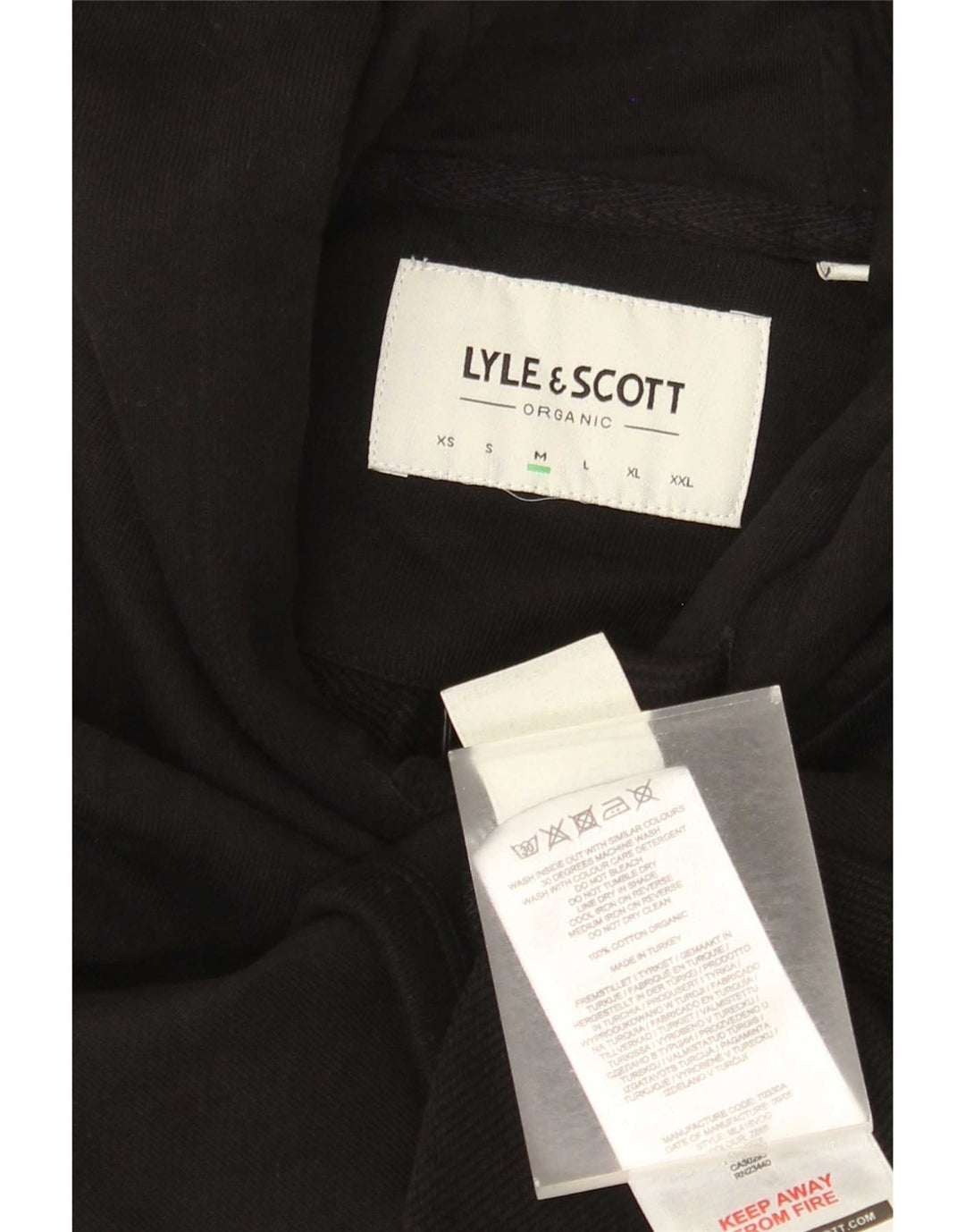 Lyle & Scott Ανδρικό Hoodie Jumper Μεσαίο μαύρο βαμβακερό