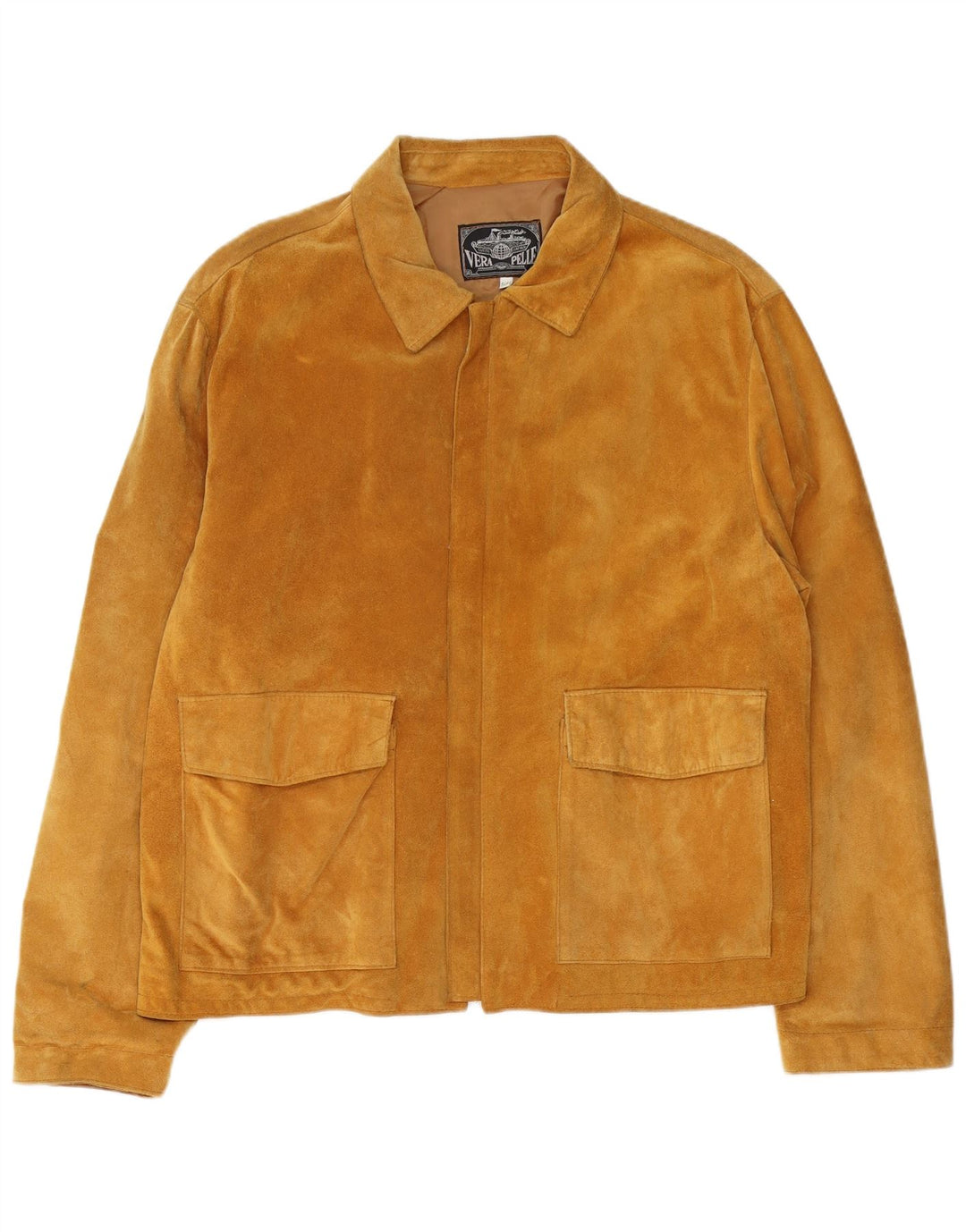 Vintage Ανδρικό Suede Jacket IT 54 2XL Καφέ Δερμάτινο