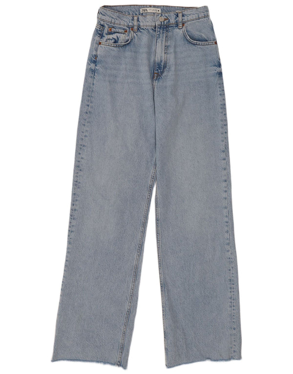 Zara Γυναικείο Ψηλόμεσο Τζιν EU 38 Small W28 L33 Μπλε βαμβακερό 90s