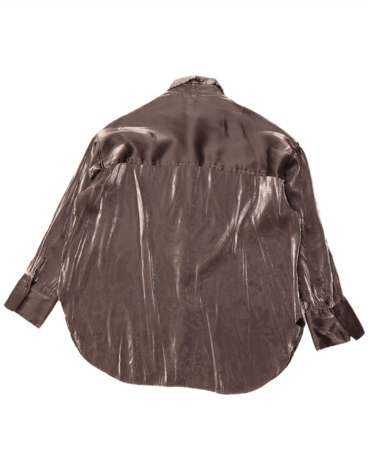 Vintage γυναικείο πουκάμισο μπλούζα UK 18 XL Γκρι