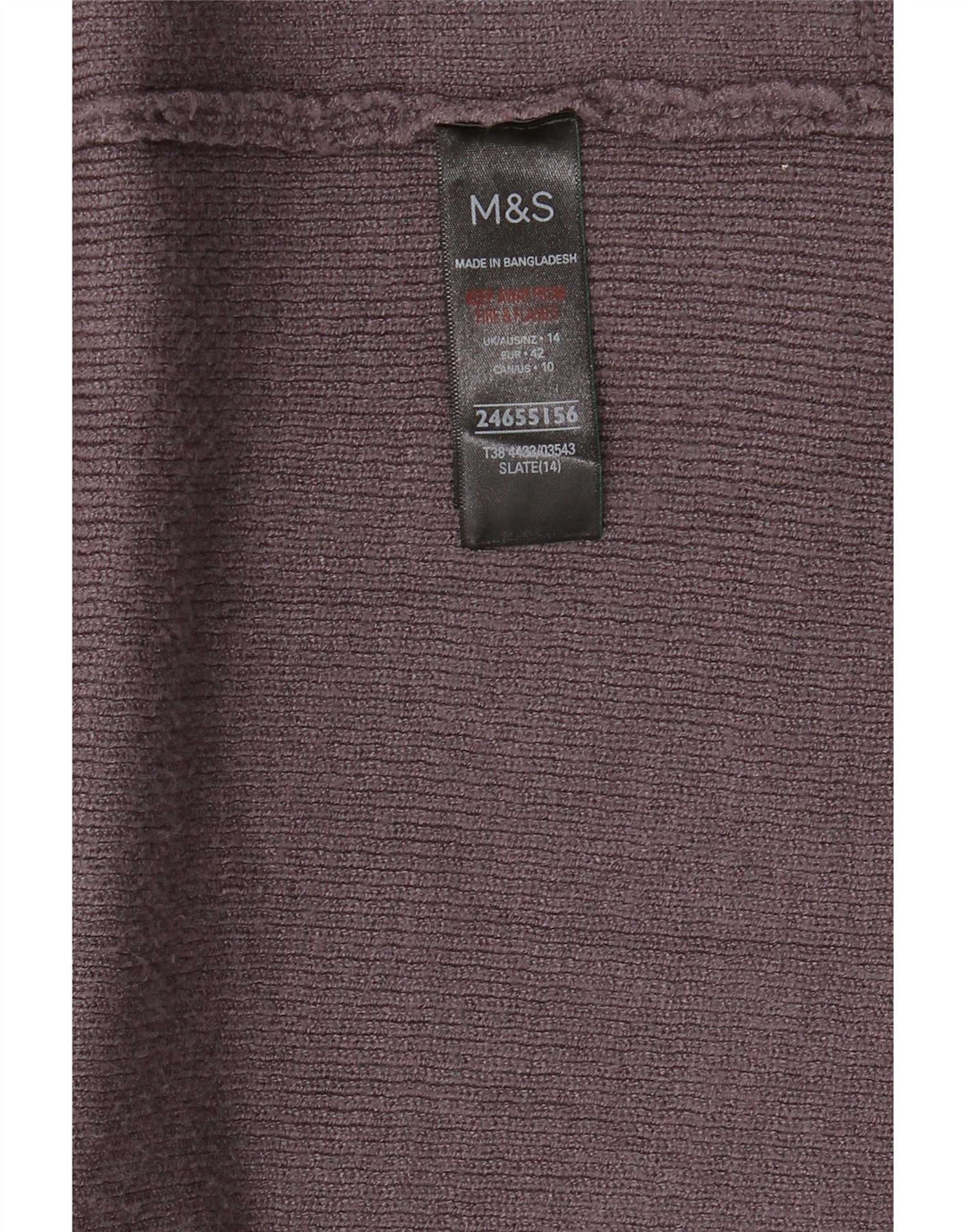 Marks & Spencer Γυναικείο Longline ανοιχτό πουλόβερ ζακέτα UK 14 Large Grey