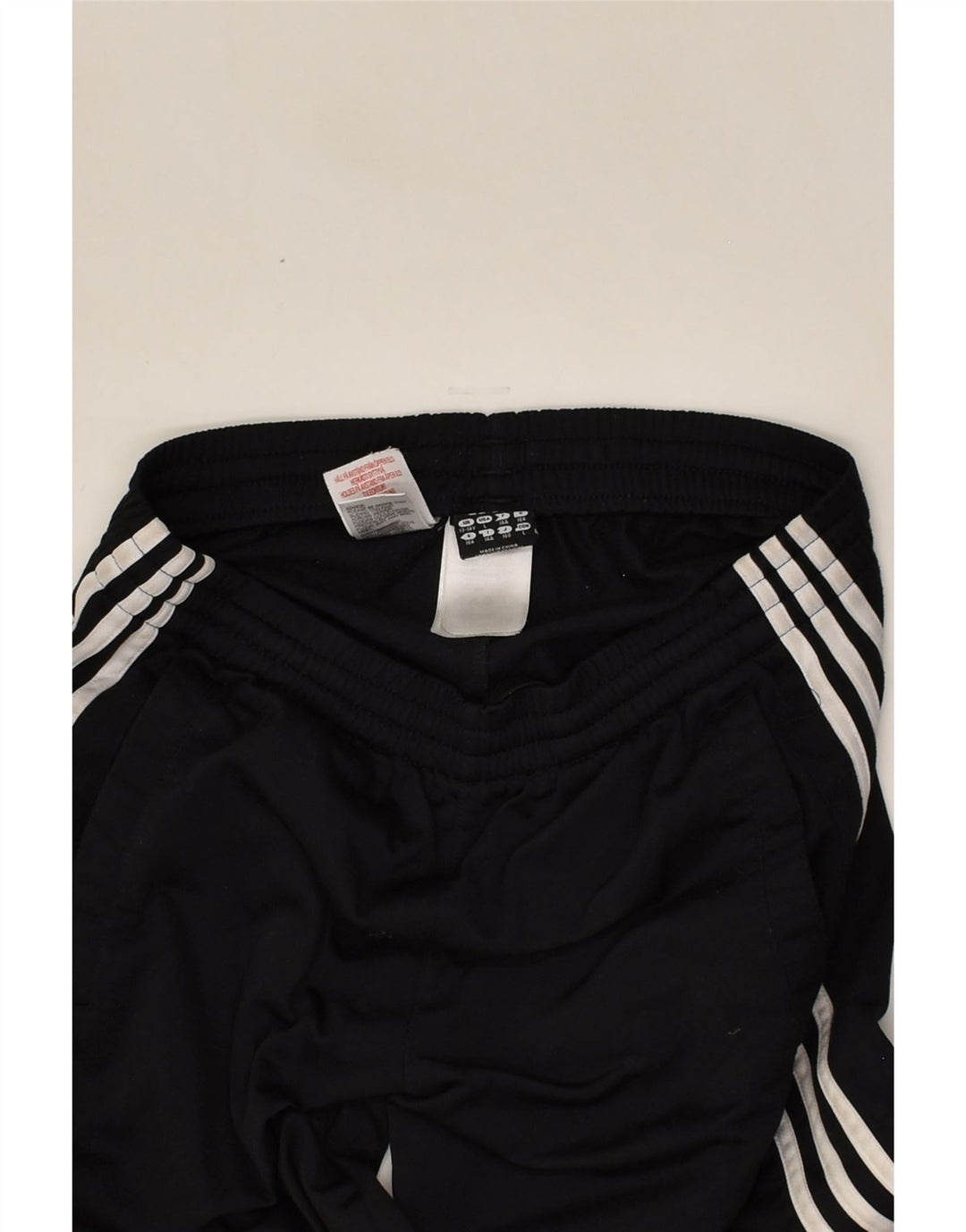 ADIDAS Girls Tracksuit Trousers 13-14 Years Black Polyester | Vintage Adidas | Thrift | Second-Hand Adidas | Used Clothing | Messina Hembry 