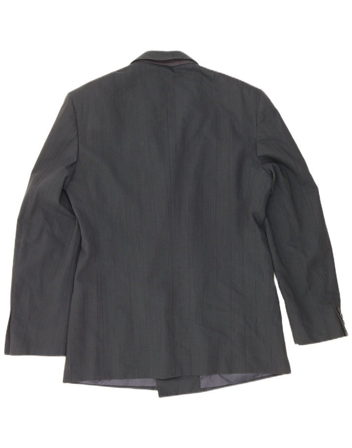 Mario Zegna Ανδρικό Μπουφάν Blazer με διπλό στήθος IT 48 Medium Navy Blue Wool
