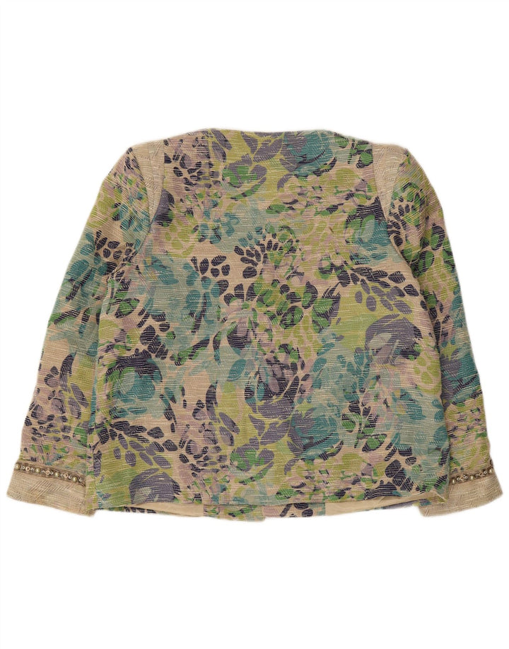 Gattinoni Γυναικείο Open Blazer Jacket UK 18 XL Πολύχρωμο Floral