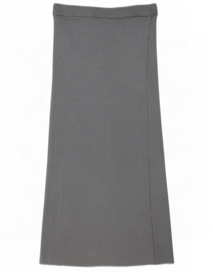 Zara Γυναικεία Maxi Φούστα Medium W28 L34 Γκρι βισκόζη