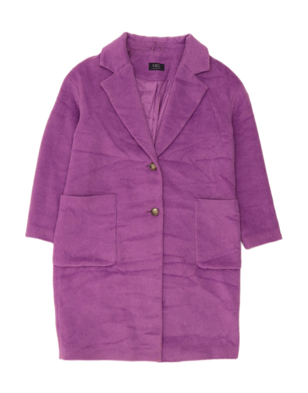 Marks & Spencer Γυναικείο Πανωφόρι UK 14 Large Purple Polyester