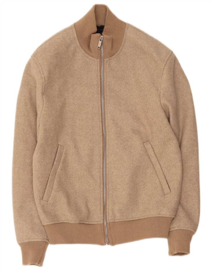 Zara Ανδρικό Bomber Jacket UK 36 Small Beige