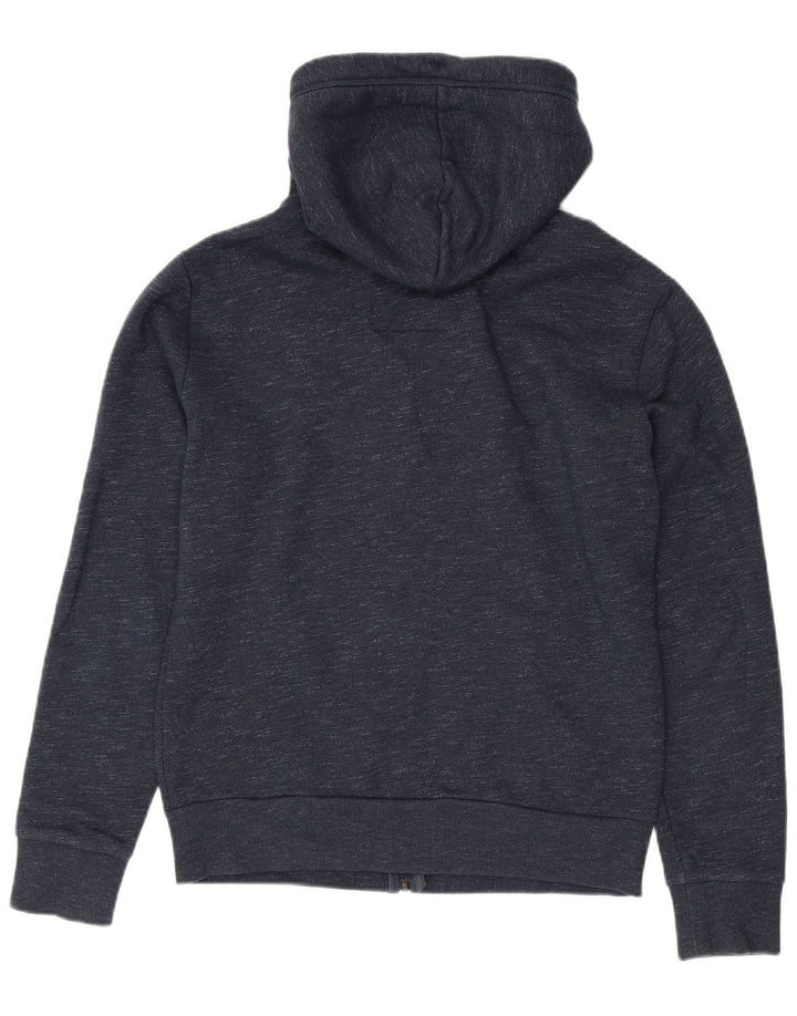 Ανδρικό πουλόβερ με κουκούλα με φερμουάρ Superdry, βαμβακερό, μεσαίο μπλε ναυτικό